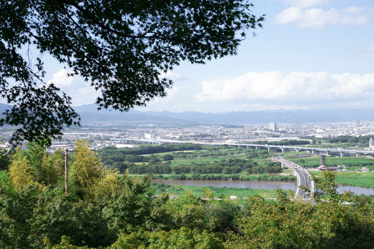 男山展望台からの眺望。